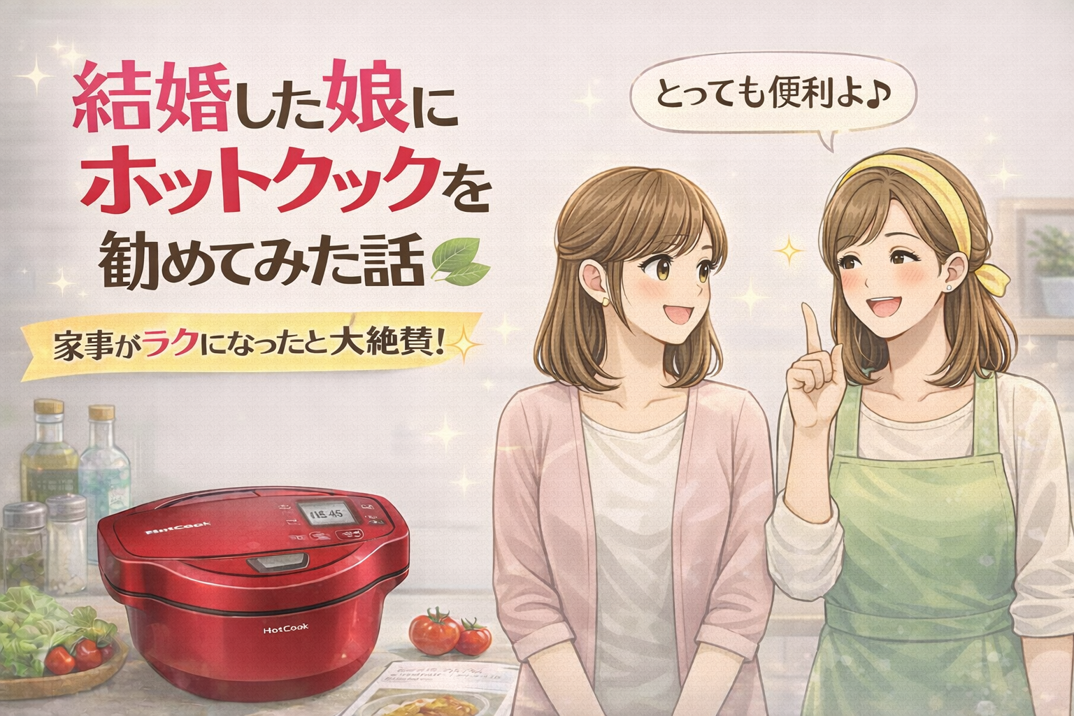 「ホットクック、娘にも勧めてみたら」🥘✨